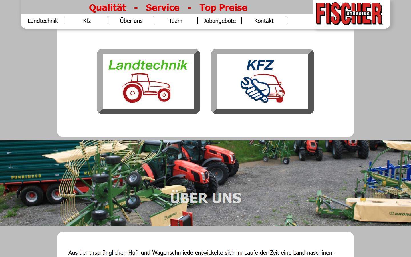 Fischer Landtechnik und Kfz heute