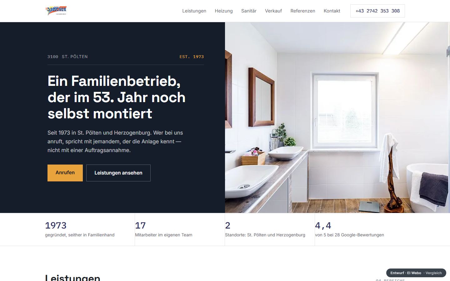 Neuer Entwurf